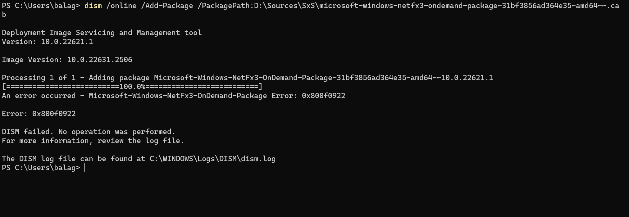 Big problem with Net Framework 3.5 - Microsoft Q&A