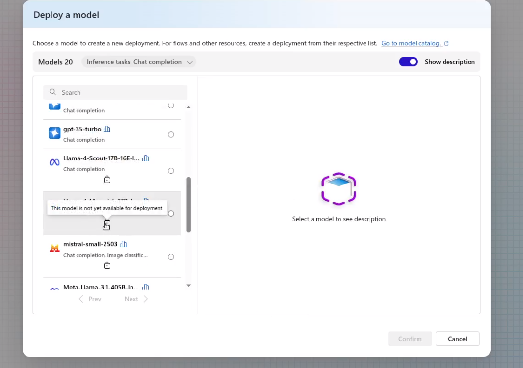 Deployment of Llama Model for Agent in Azure - Microsoft Q&A