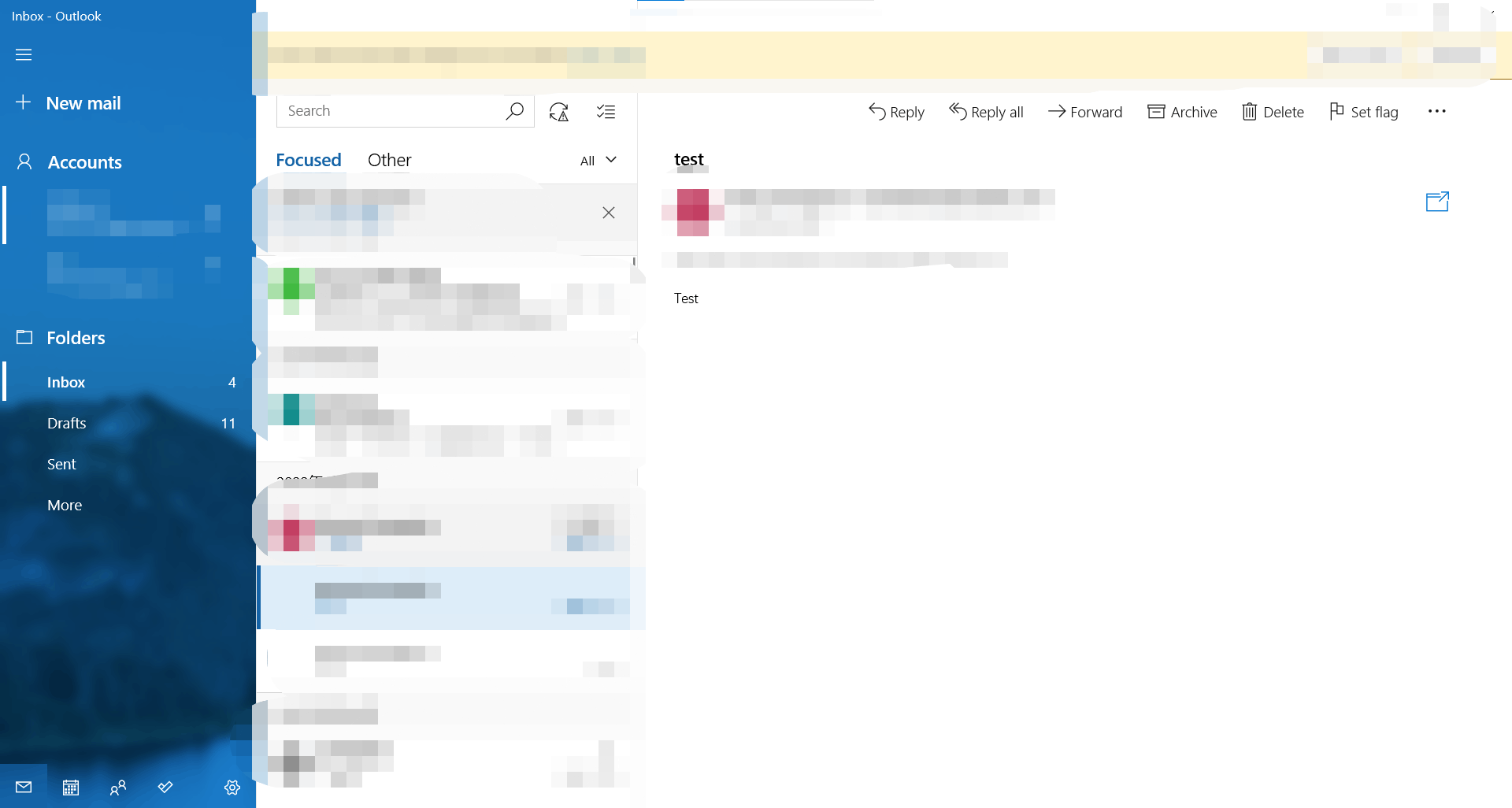 when i click on mail to get to my emails everything opens correctly ...