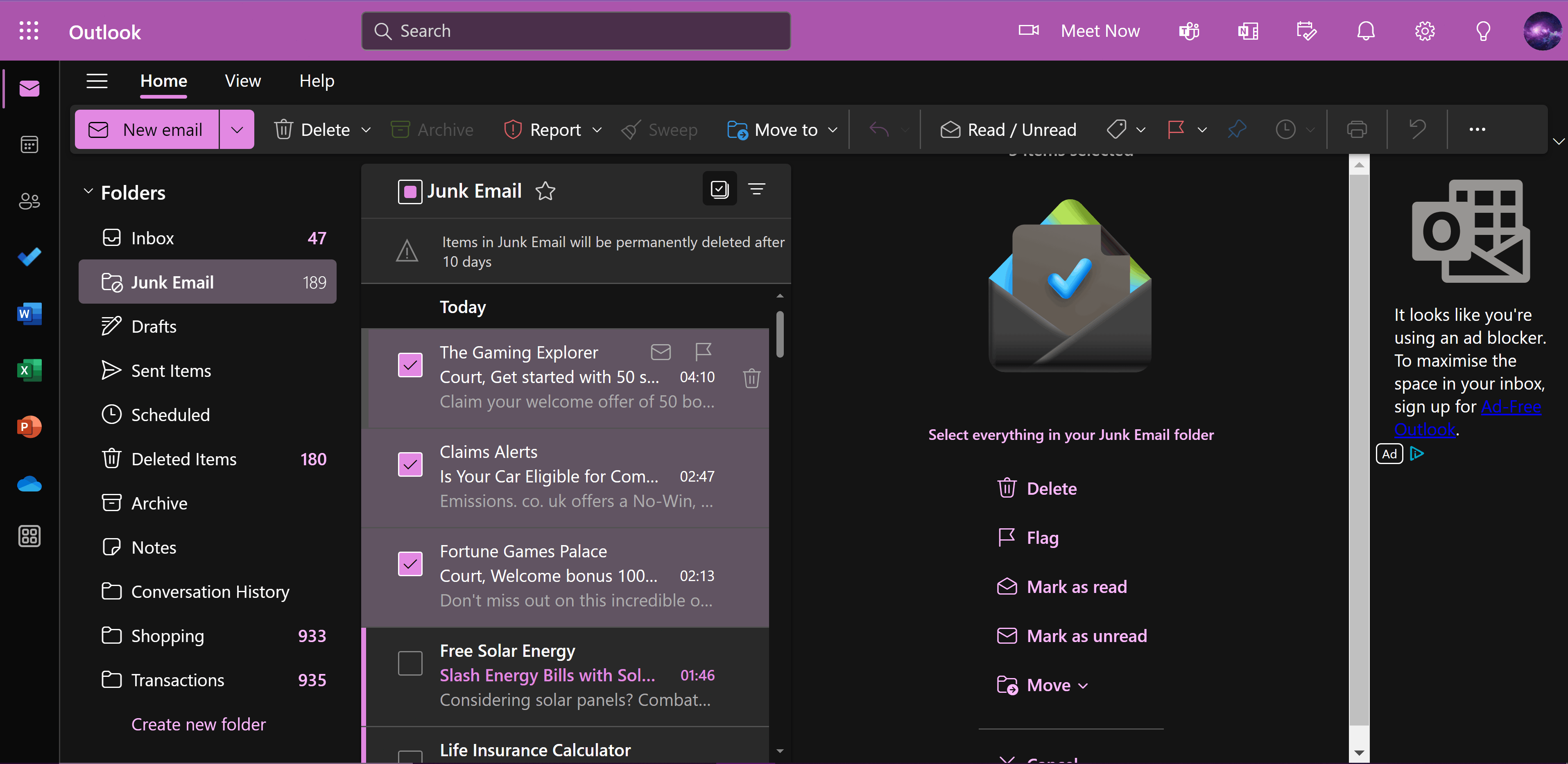 Can't select all and report - Microsoft Q&A