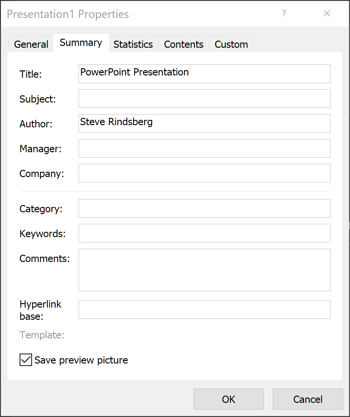 PowerPoint 2016 - Custom template thumbnails displaying as A4 documents ...