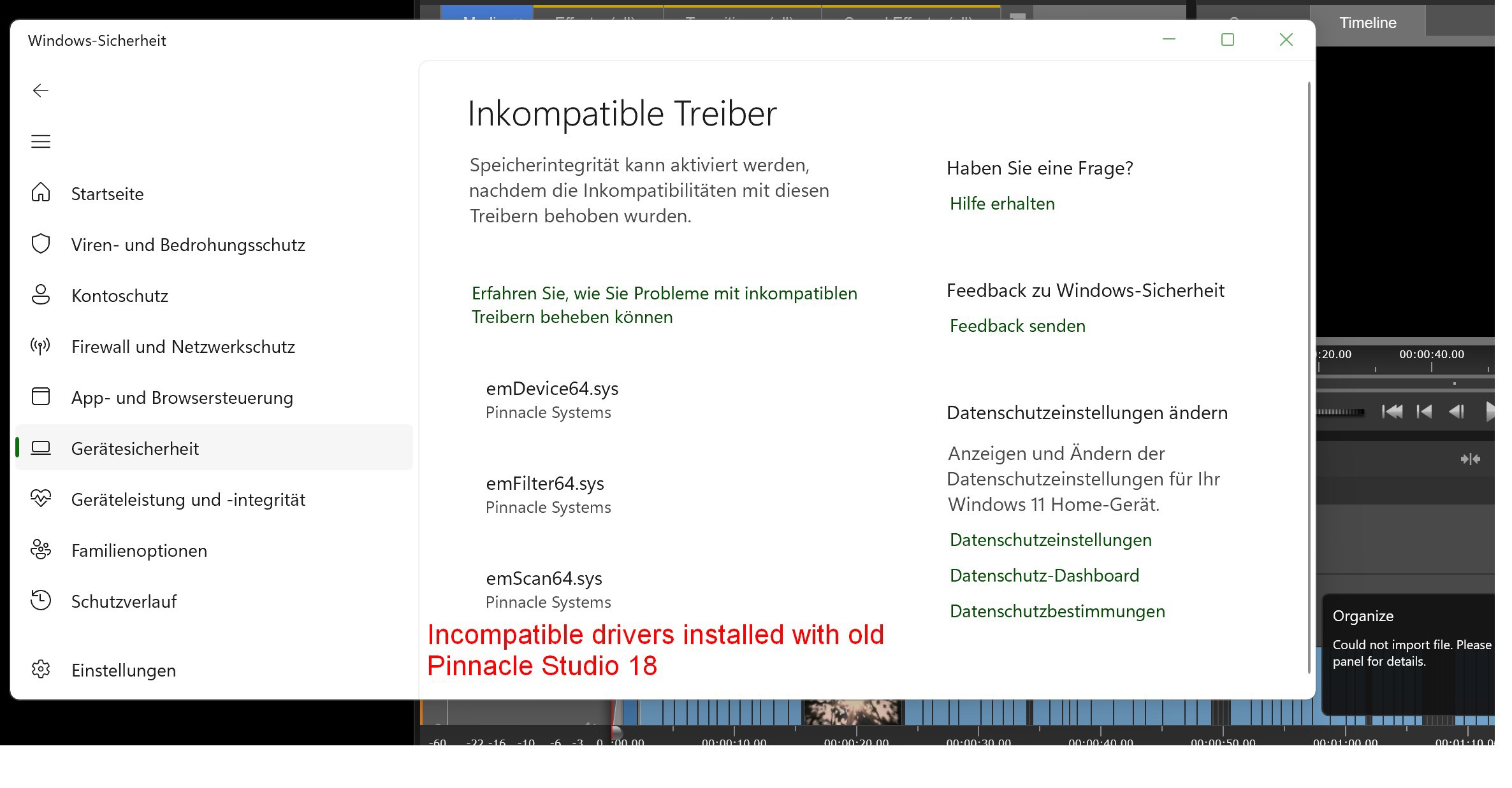 Can one safely ignore a warning from Windows Security under Core ...