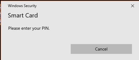 Windows Security Smart Card 