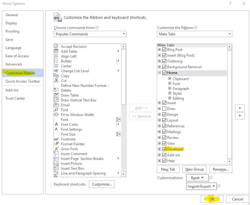 Word - certain words/sentences/paragraphs appear in boxes - NOT text ...