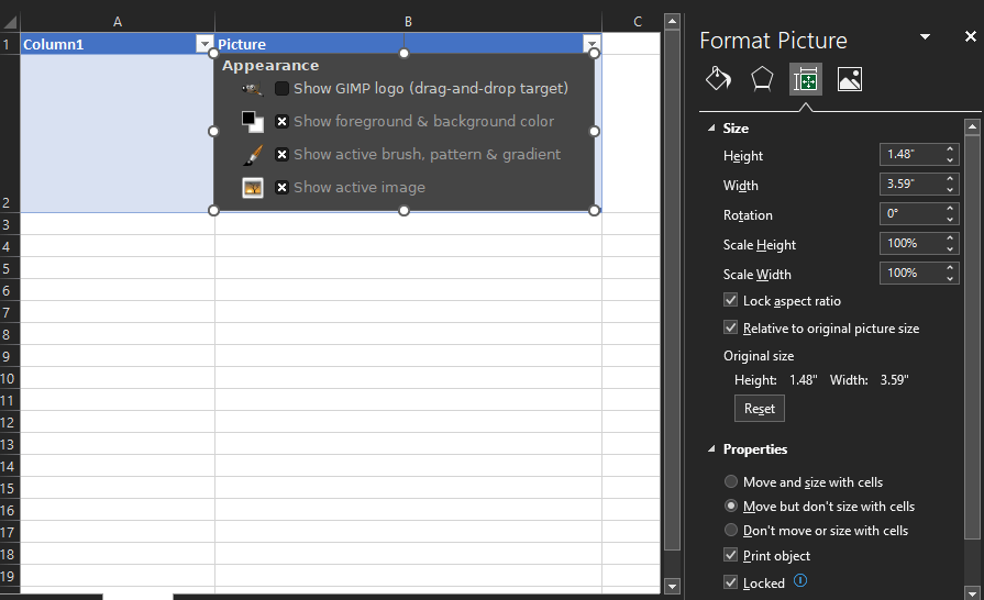 Lock Aspect Ratio not working for Pictures - Microsoft Q&A