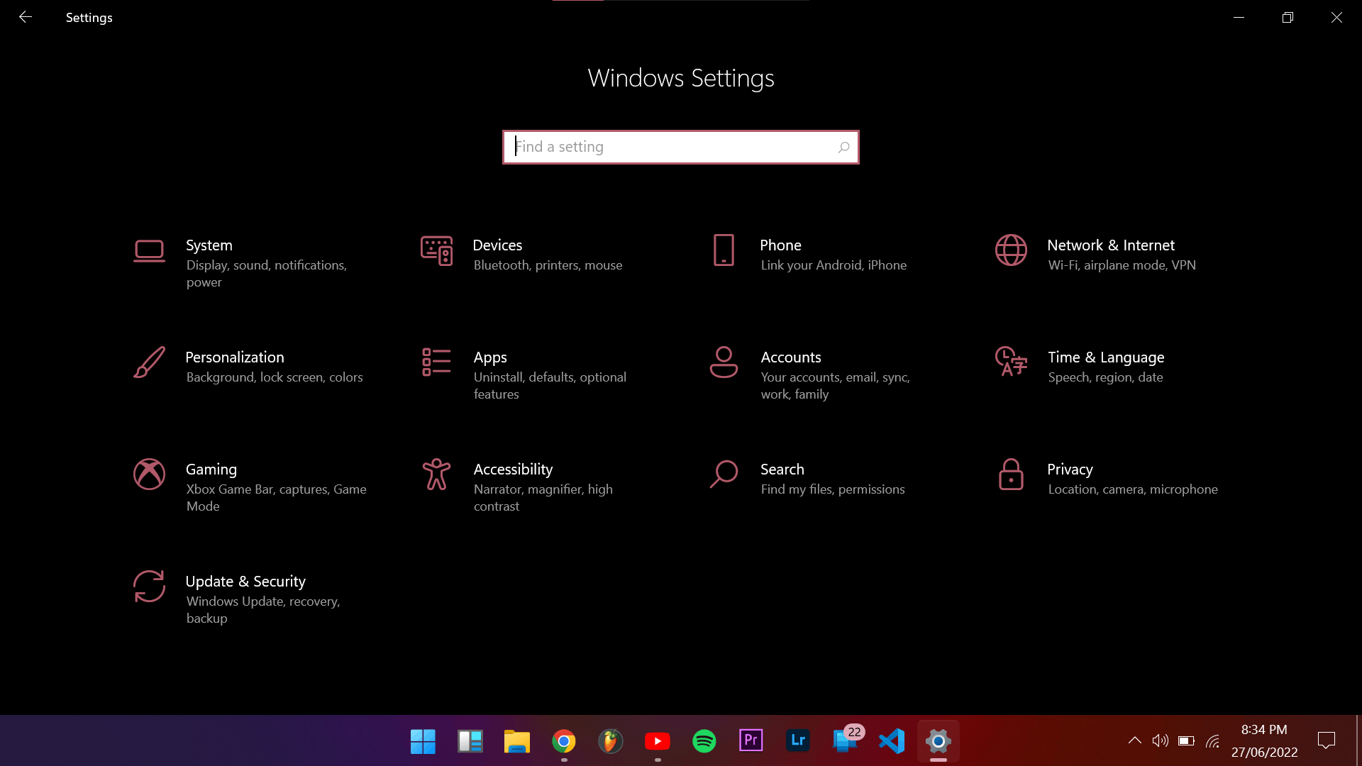 Windows 11 showing the Windows 10 settings and notification bar UI ...