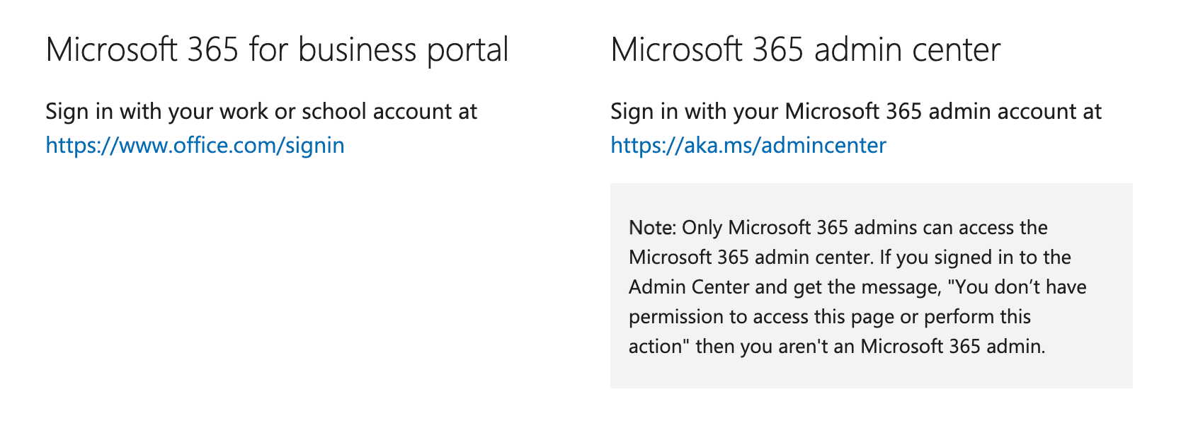 Cant access admin portal Office 365 - E5 - Microsoft Q&A