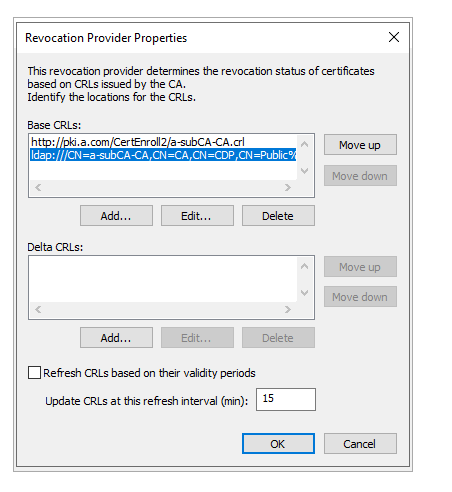 Why is 'Refresh Revocation Data' in OCSP Online Responder not updating ...