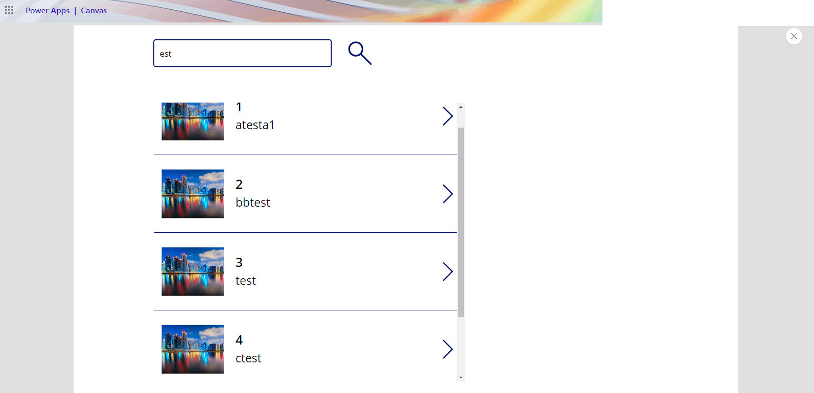 how to make a search formula on the powerapp - Microsoft Q&A