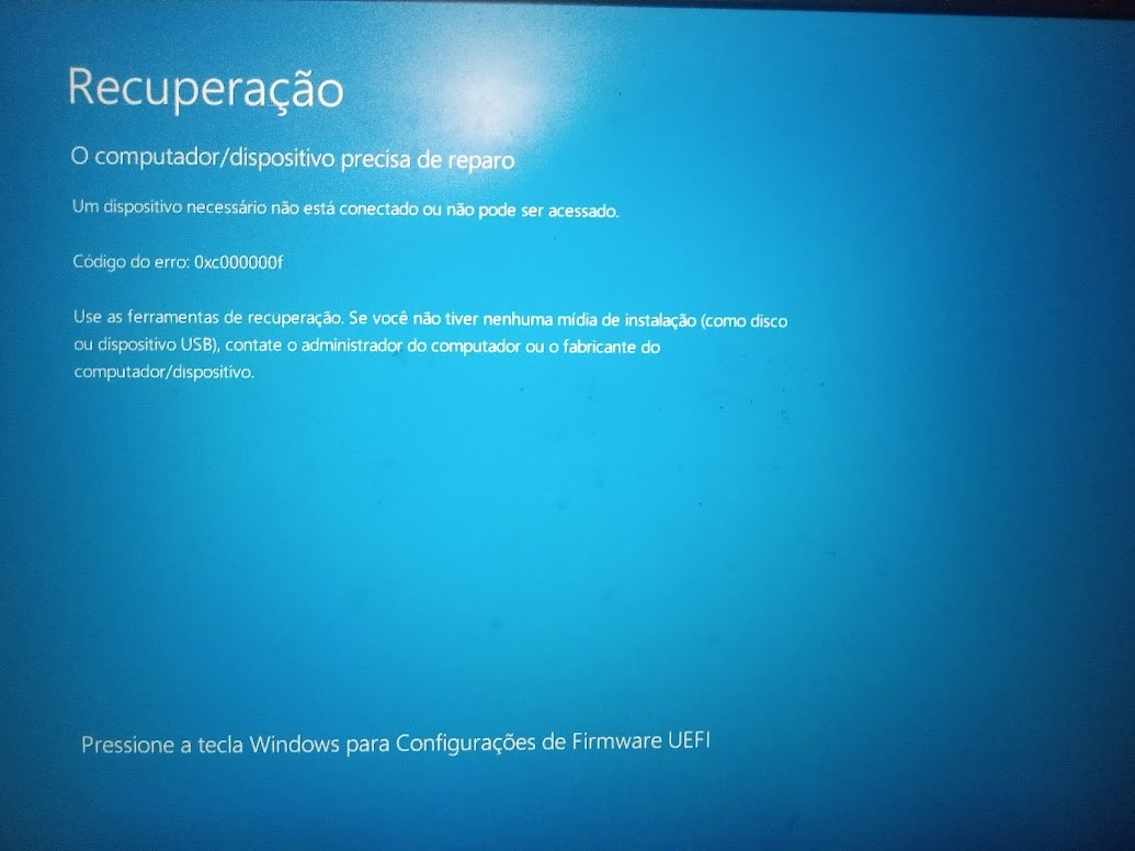 erro 0xc00000f - Microsoft Q&A