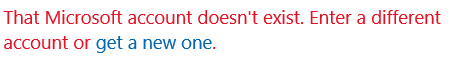 My microsoft account says that it does not exist - Microsoft Q&A