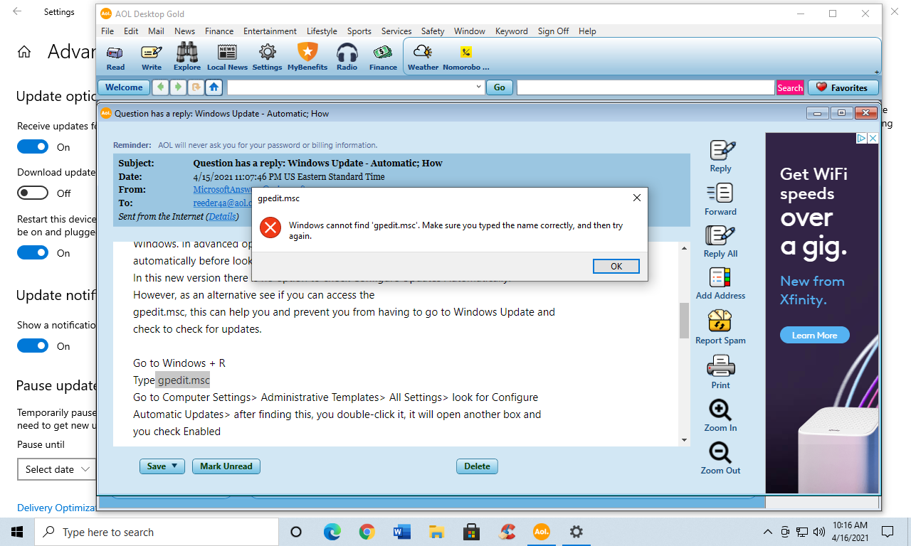 Windows Update - Automatic; How - Microsoft Q&A