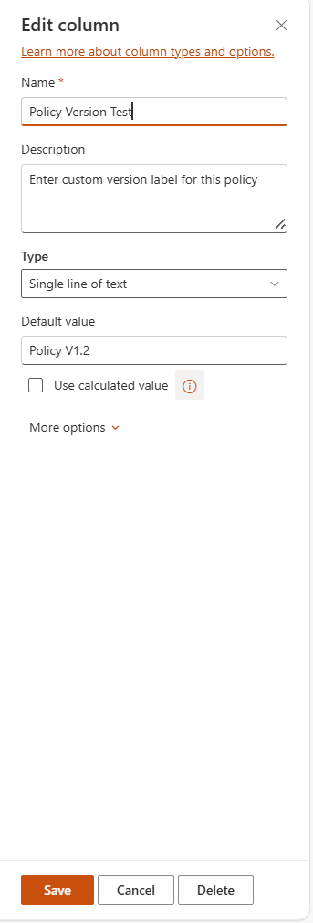 Custom versioning for Company Policies in SharePoint Online - Microsoft Q&A