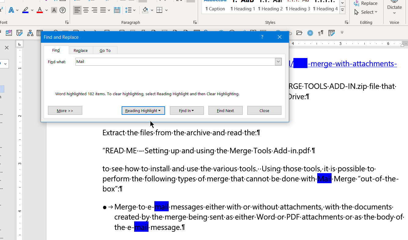 CONTROL-F CAPABILITY Color of highlighting for Foound text - Microsoft Q&A