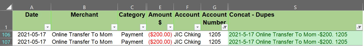 Duplicate transactions in Money in Excel - Microsoft Q&A