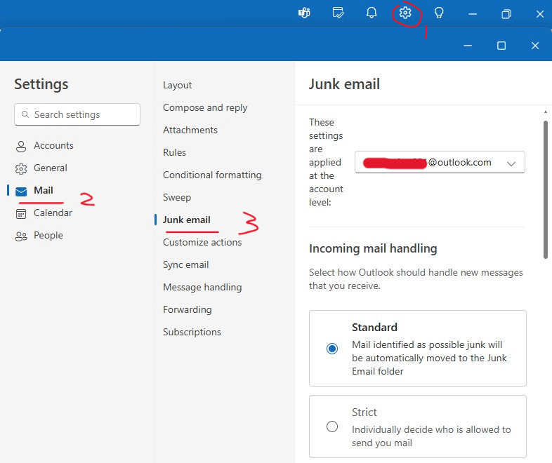 Junk Email Level of Protection entries missing - Microsoft Q&A