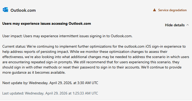 You've tried to sign in too many times with an incorrect account or ...