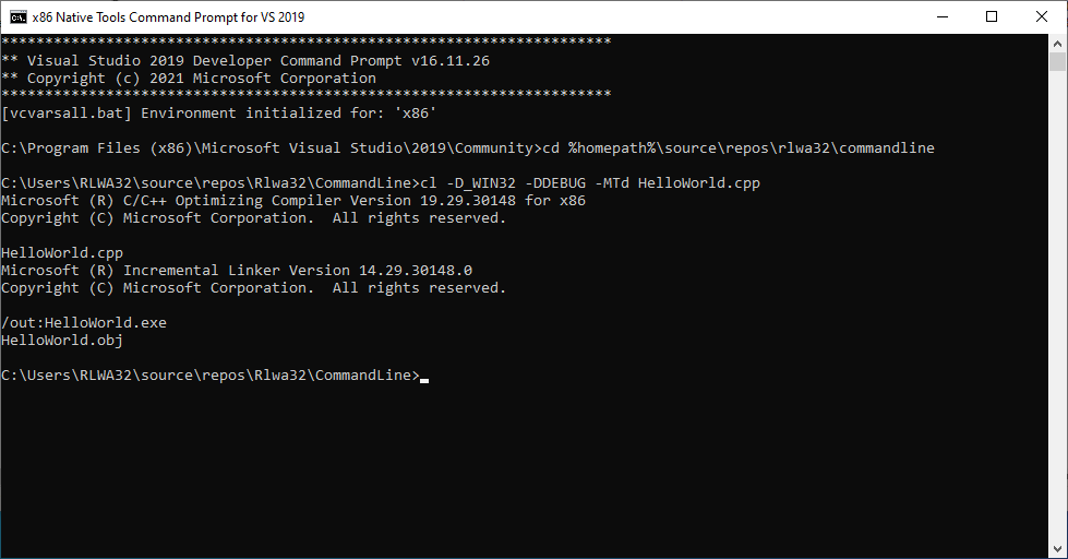 Trying to compile the basic compression library into an x86 lib and ...