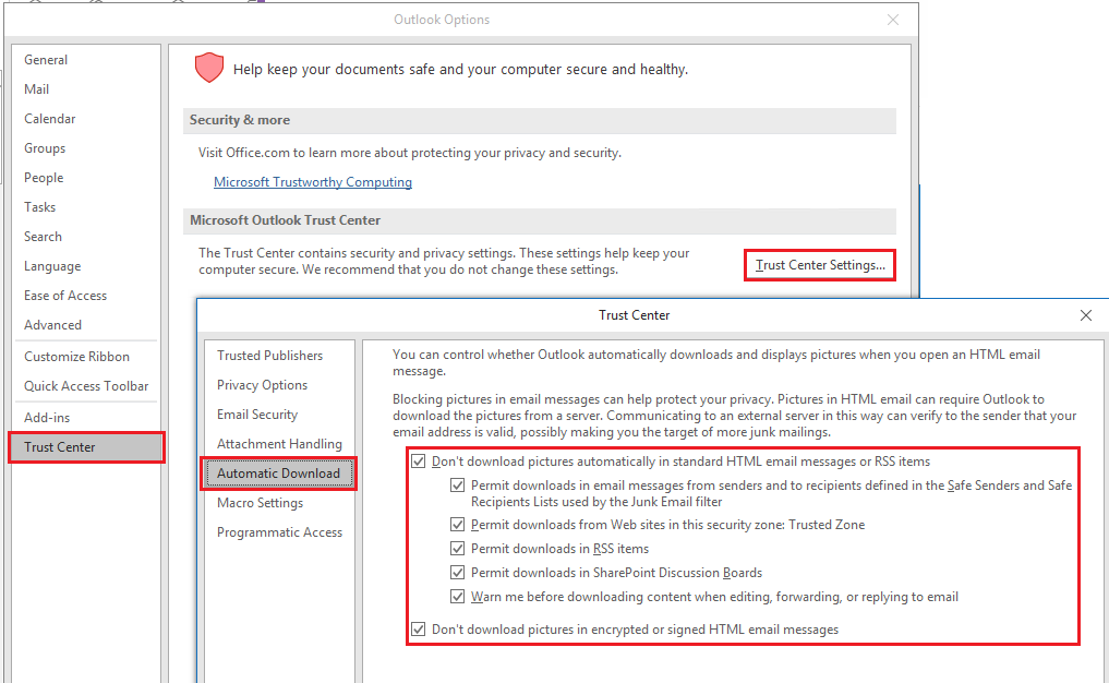 Outlook 365 Images Red X - Microsoft Q&A