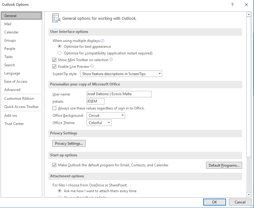 How to keep windows open when closing outlook? - Microsoft Q&A