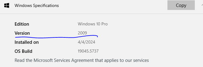 Build 19045.5737 out to RP Channel - Microsoft Q&A