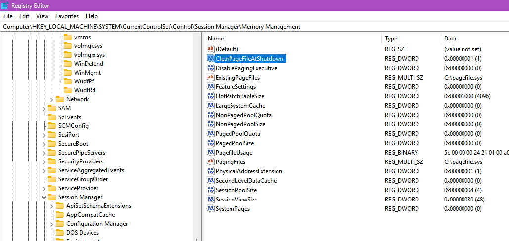 Can I erase old data from pagefile.sys and swapfile.sys? - Microsoft Q&A