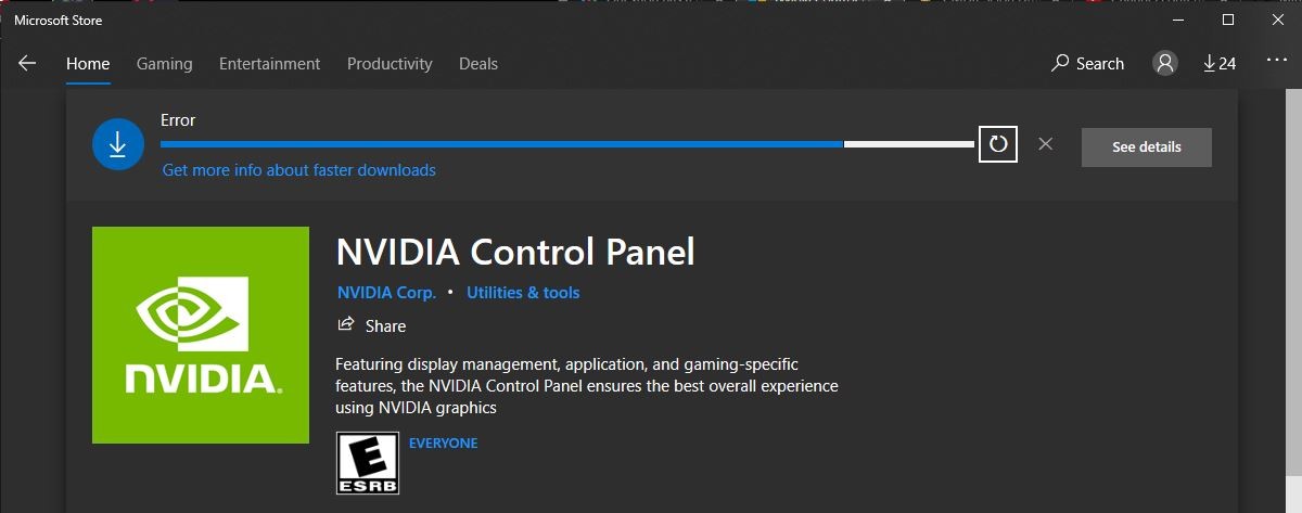 Nvidia Control Panel Will Not Download - Microsoft Q&A