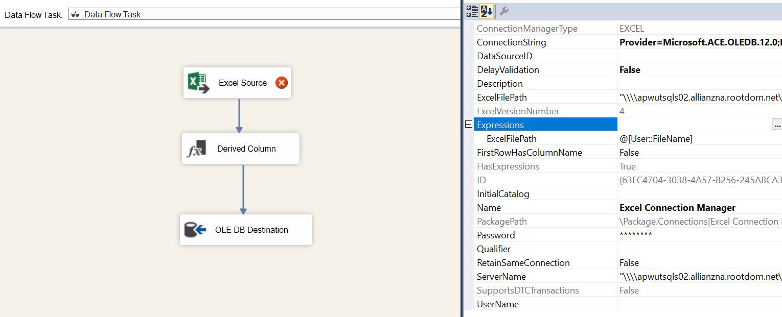 Excel_Connection_manger_error