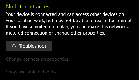 Windows says 