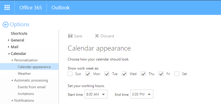 Office 365 / Outlook 2016 - Calendar - all hrs are same colour - how to ...