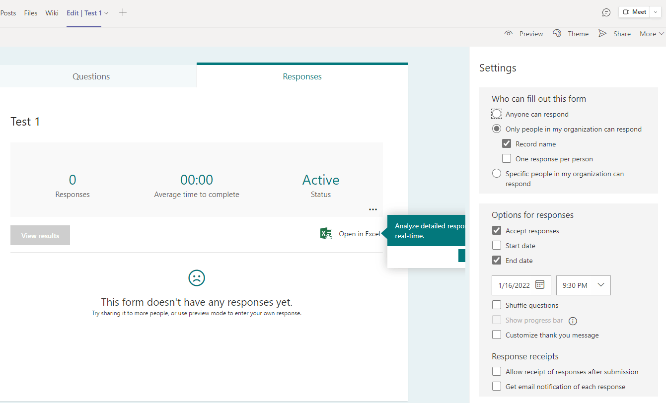 Settings locked on a reused MS Form - Microsoft Q&A