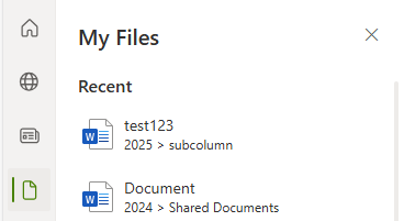 A co-worker's My Files under Recent in Sharepoint keep asking to 