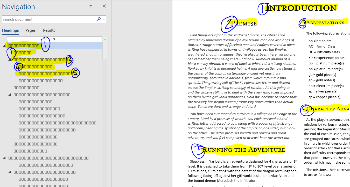 Headers in Navigation Pane display as squares - font not rendering ...
