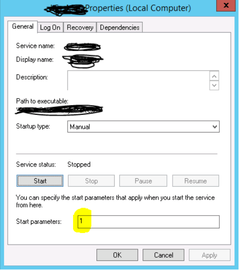 How to check which Parameters given in windows service. - Microsoft Q&A