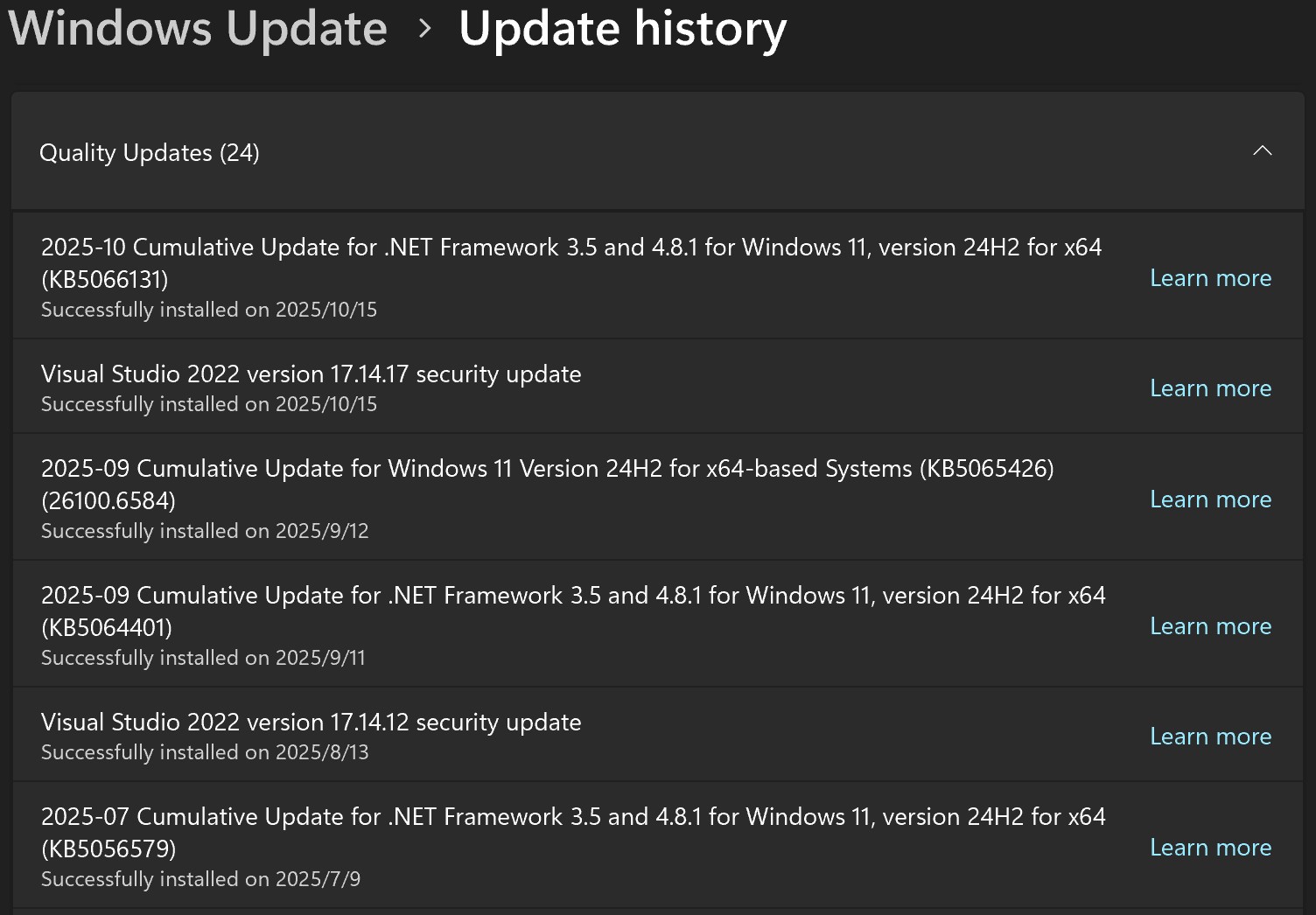 Cumulative Updates always turn into repair version. - Microsoft Q&A