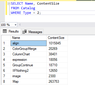 Where do you find the RDL size in SSRS - Microsoft Q&A