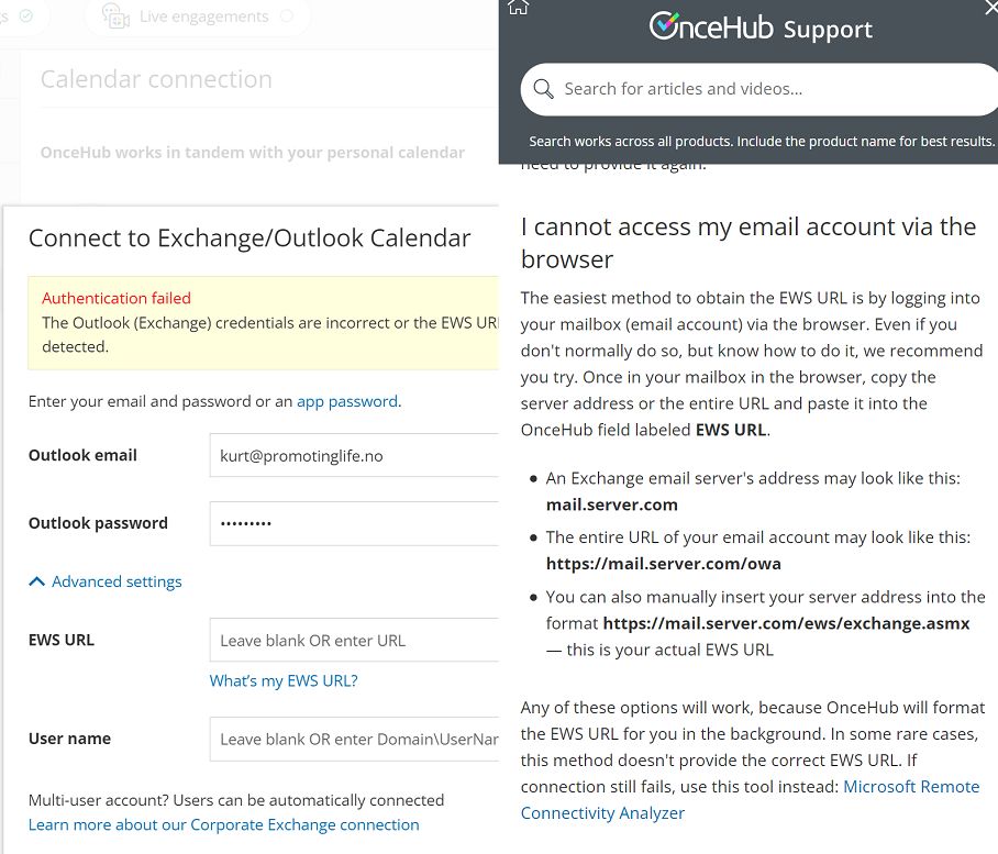 cannot-access-my-outlook-e-mail-and-calendar-from-oncehub-microsoft-q-a