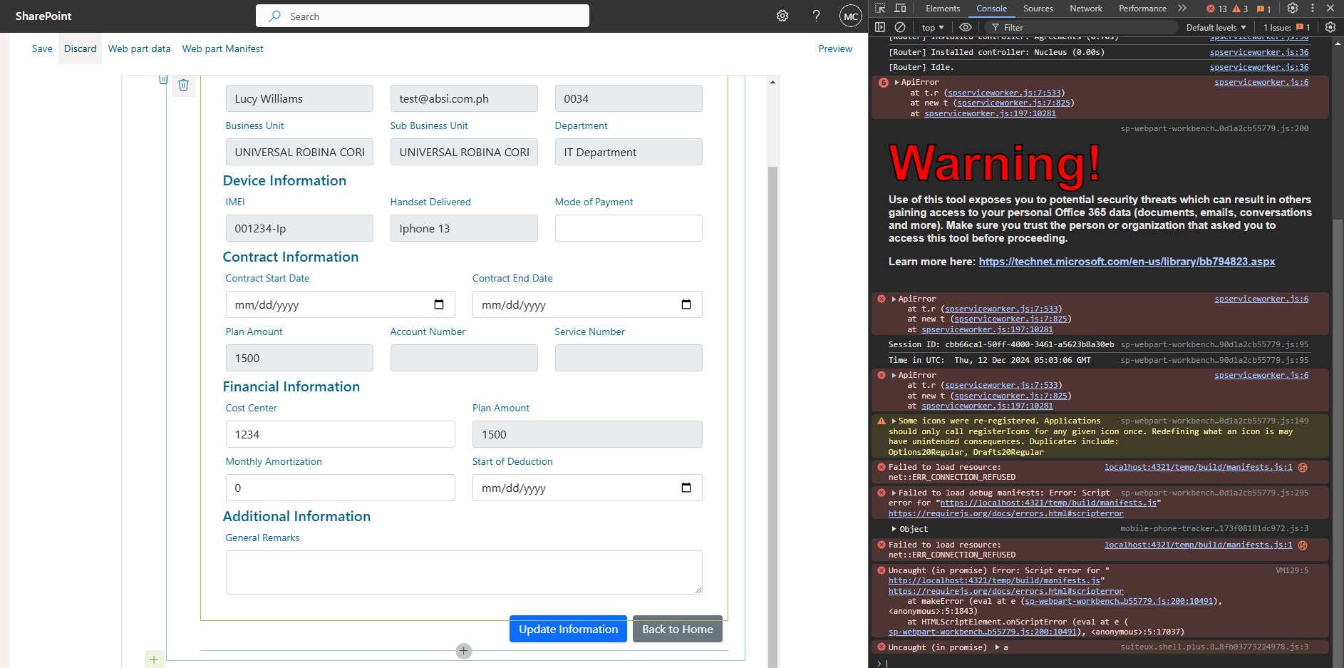 sharepoint framework cannot load the manifest 2