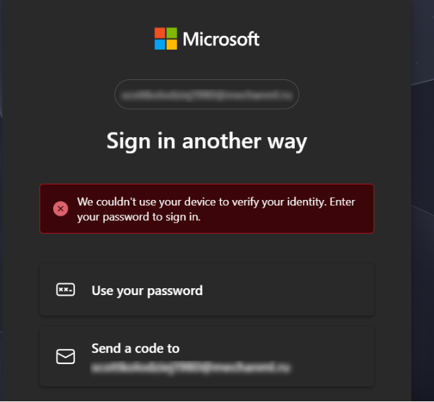 Unable to sign in - Microsoft Q&A