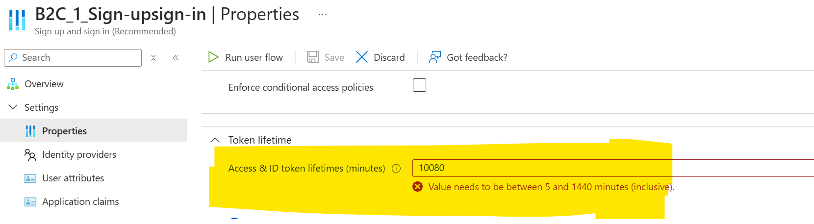 Azure Directory B2C session time - Microsoft Q&A