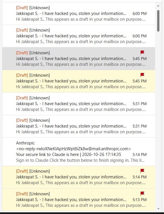 Repeated Fake Draft Emails Keep Appearing in Outlook.com - Microsoft Q&A
