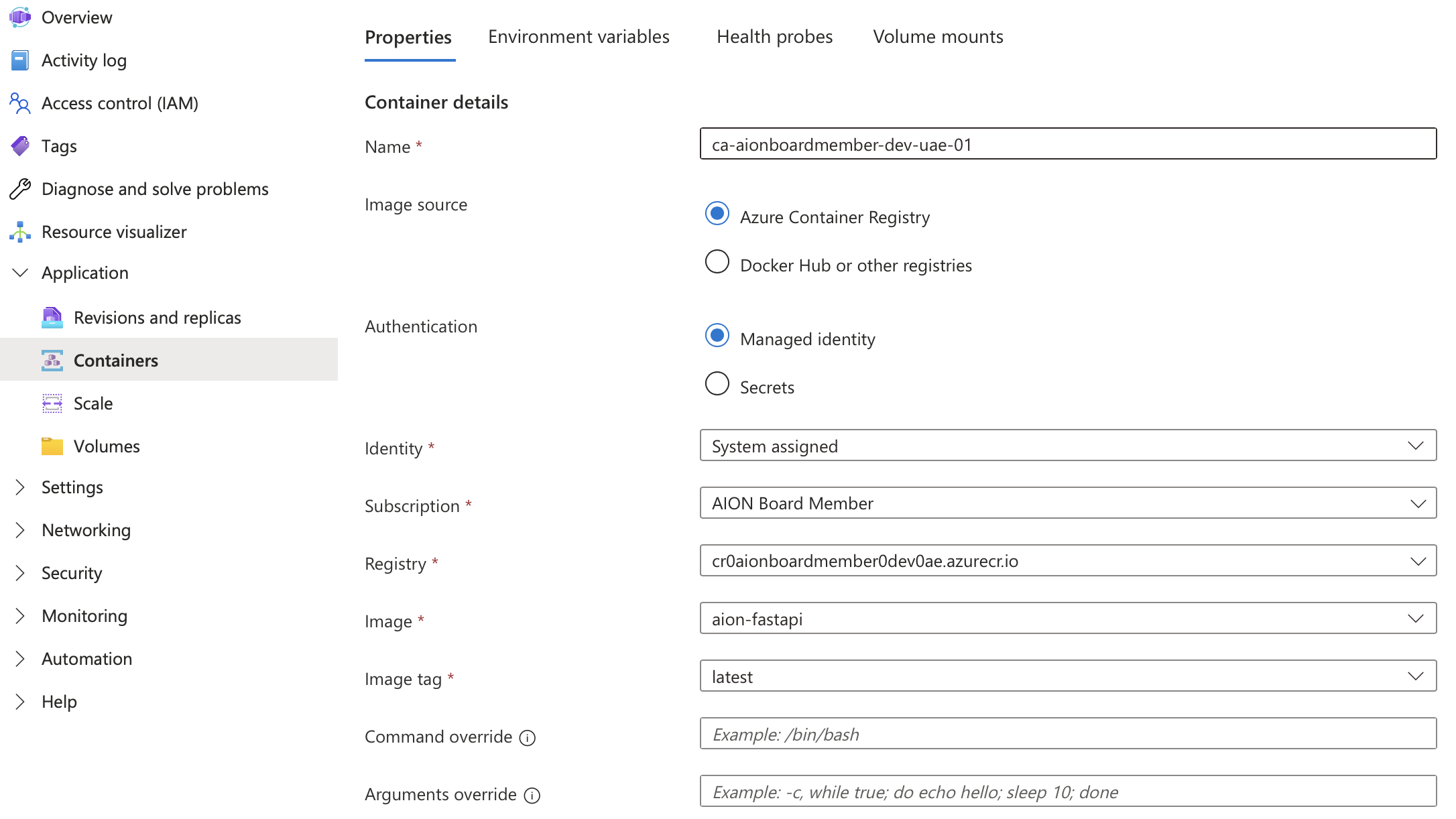 Azure Container App is not pulling the image from Azure Container ...