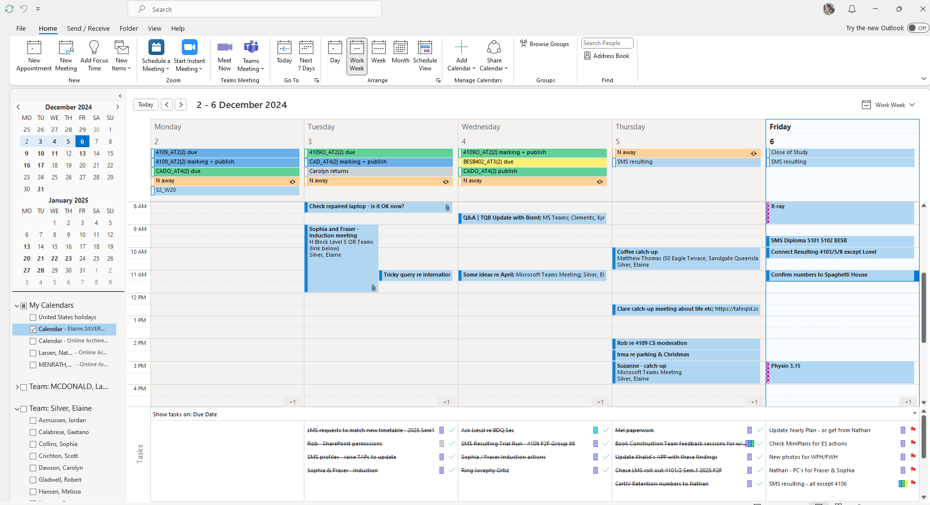 Outlook: I want to see my tasks arranged in my work-week calendar at ...