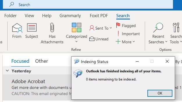 A missing Outlook search feature in Outlook 2021 - Microsoft Q&A