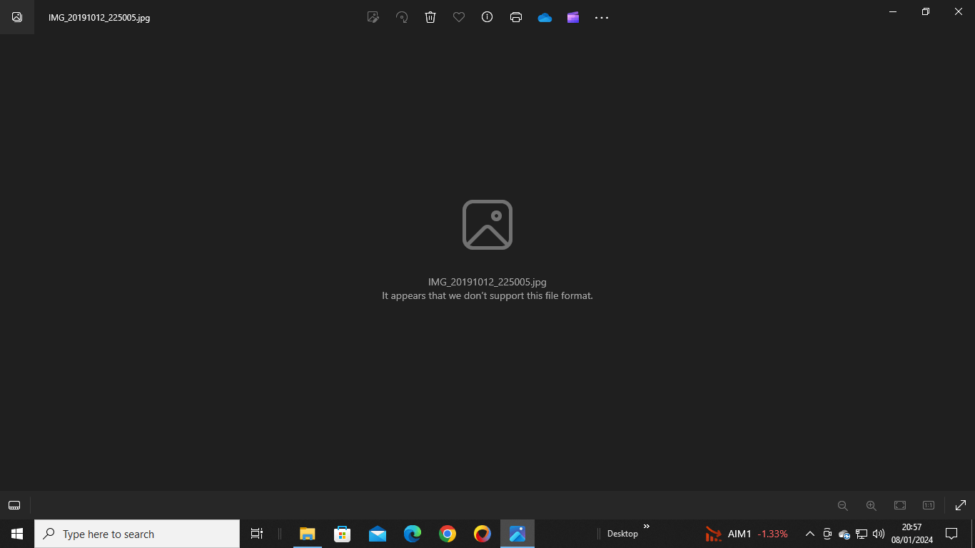 how can you open an unsupported jpeg file - Microsoft Q&A