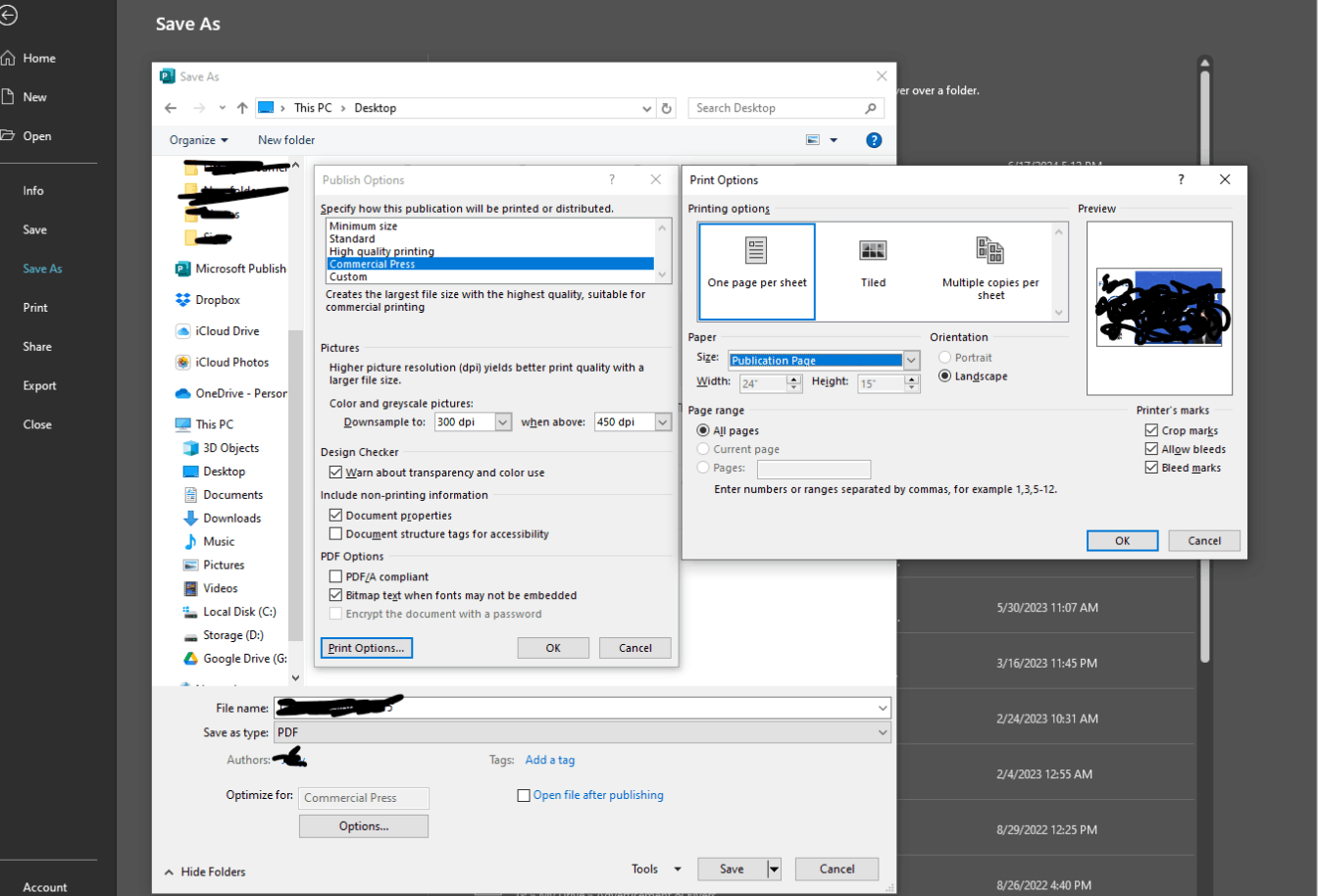 Oversized document wouldn't print with PDF and crop marks - Microsoft Q&A
