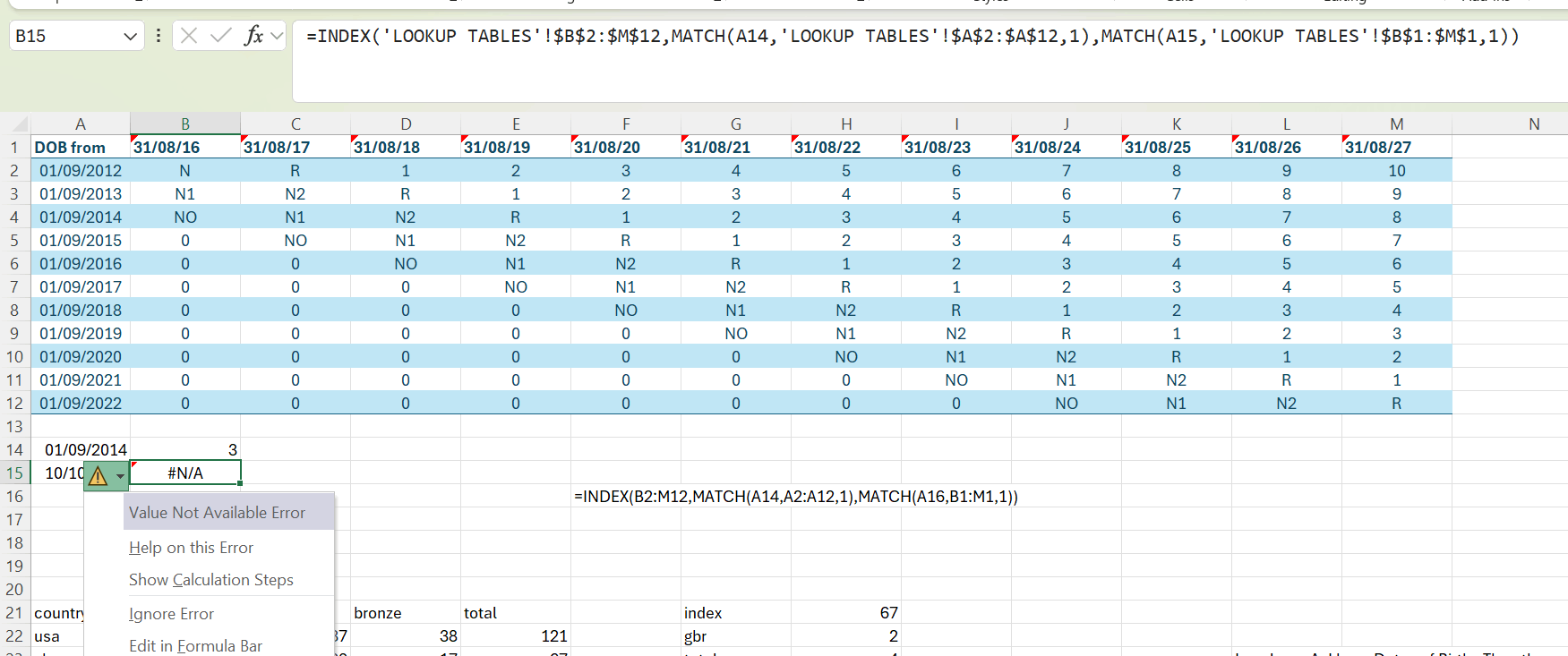 Index Match Match Formula - Microsoft Q&A