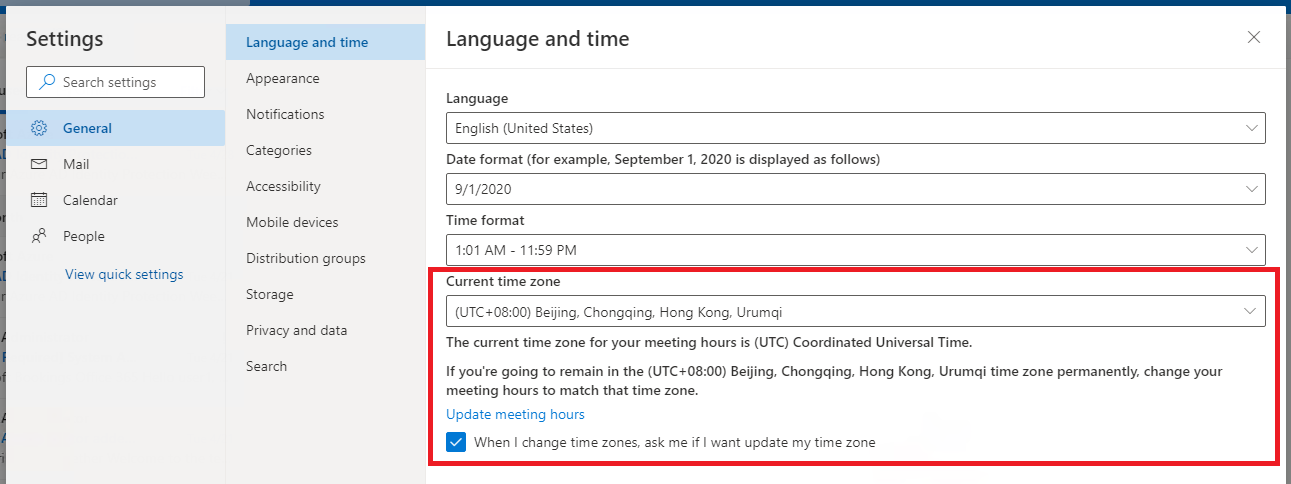 Outlook web app displaying wrong timezone for invite.ics, even though ...