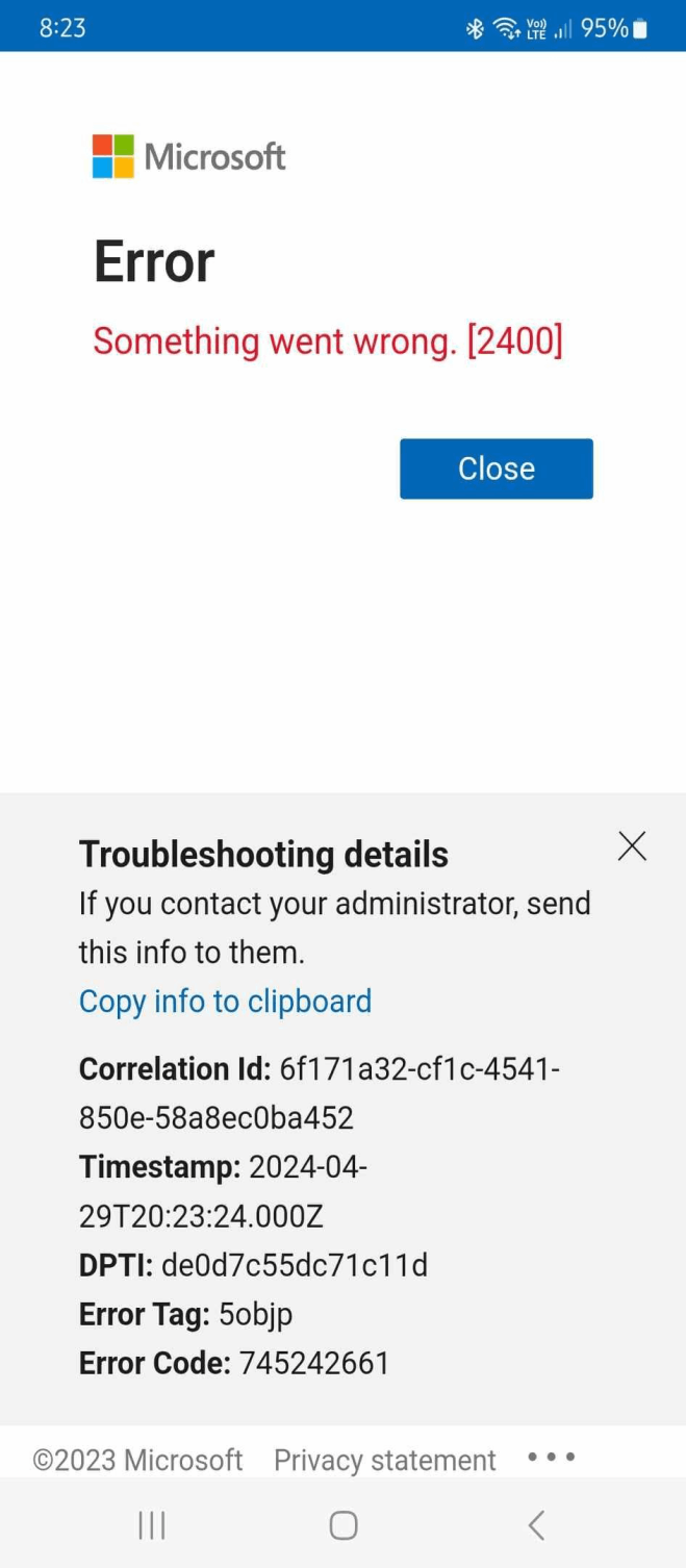 Issue trying to add my microsoft account to my mobile - Microsoft Q&A
