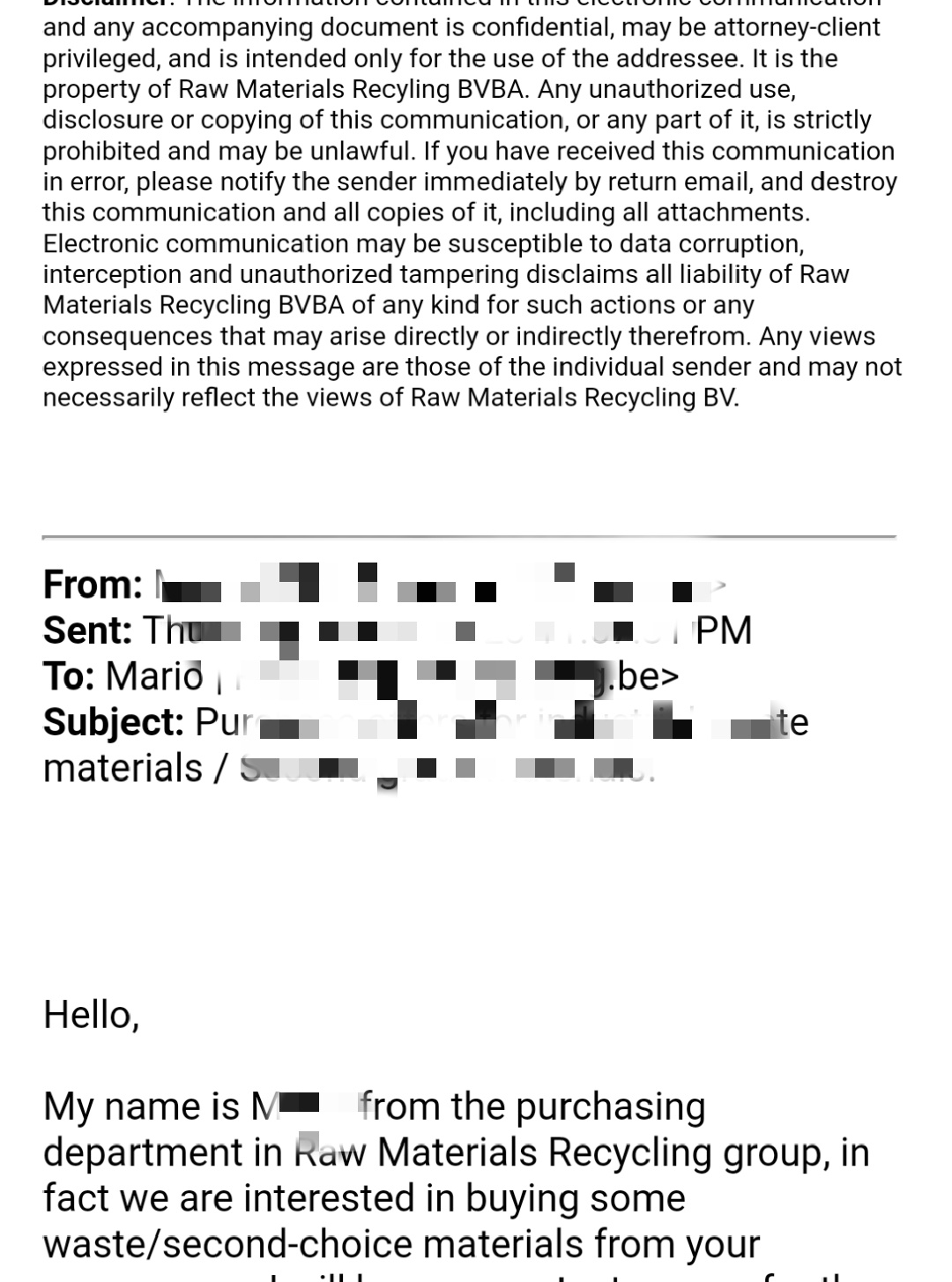 While forwarding email the original sender information also get ...